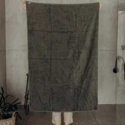 Beige Bath Towel, Oversized Hotel Boho Towel, Natural Material Spa Big Bathroom Housewarming Gift Idea - thumbnail 4