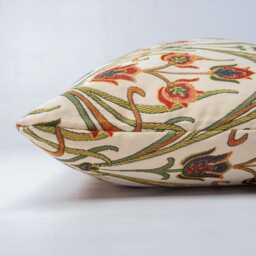 Traditional Woven Art Deco Xl Rectangular Cushion. Mackintosh Style Design in Orange & Green. Heavyweight Tapestry Fabric. 23X15 - thumbnail 2