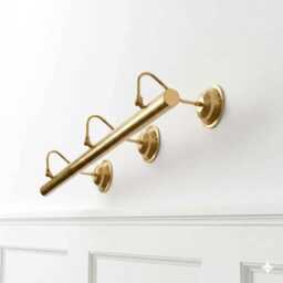 Handmade Brass Gallery Light - Mid Century Modern Wall Art Lighting - 47 Inch