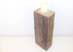 Candlestick - Oak Half-Timbered Antique - thumbnail 1