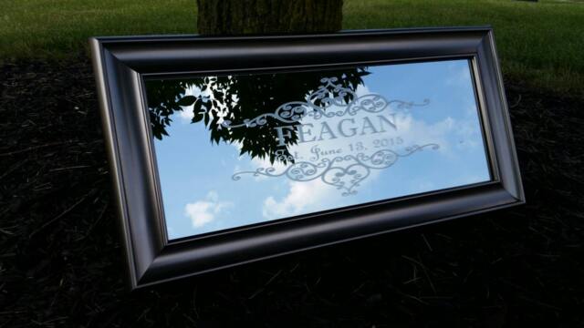 Custom Personalized Mirror-Large Mirror-Personalized Bar Mirror-Custom Engraved Mirror-Etched Mirror-12x24 - image 1