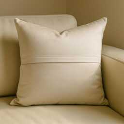 Cowhide Cushion Cover 48x48 Starburst Pattern Real Leather Pillow Brown & White Patchwork Rustic Farmhouse Western Boho Sofa Throw Decor - thumbnail 3