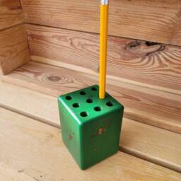 Antique Pencil Holder. Desk Accesory, Student, Organizer - thumbnail 4
