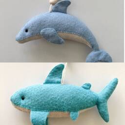 Sea Baby Gym Hanging Toys, Activity Center Toy, Blue Play Montessori Sea Nursery Accessory, Shower Gift - thumbnail 4