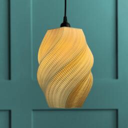 Spiral Mesh Pendant Lampshade - 18+ Colours Modern Led Hanging Light Sustainable Decor 3D Printed