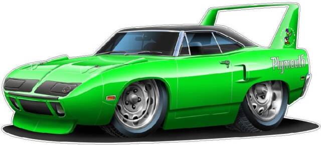 1970 Superbird Classic Car Wall Decal Vintage Automobile Mural - image 1
