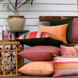 Made To Order Red Coral Esplanade Indoor/Outdoor Cushion Cover - thumbnail 3