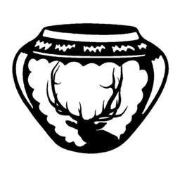 Elk Indian Pottery Wall Art - thumbnail 2