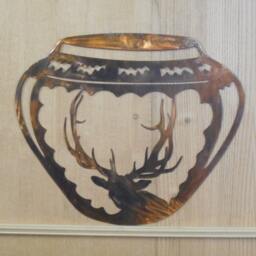 Elk Indian Pottery Wall Art