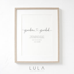 Grandma & Grandad Love From Bump A4 Or A5 Unframed Print, Pregnancy Announcement, To Grandma & Grandad, Grandparents Be Print - thumbnail 1