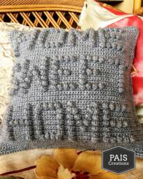 Home Sweet Crochet Pillow/Cushion Cover PDF Pattern - Instant Download - 15 - thumbnail 1