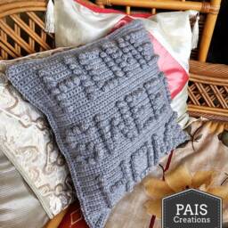 Home Sweet Crochet Pillow/Cushion Cover PDF Pattern - Instant Download - 15 - thumbnail 3
