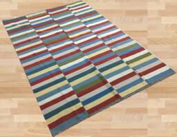 Vintage Afghan Kilim Rug, Handwoven Bohemian Floor Rug - 248 X 165 cm - thumbnail 3