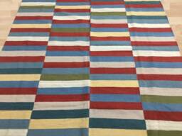 Vintage Afghan Kilim Rug, Handwoven Bohemian Floor Rug - 248 X 165 cm - thumbnail 2