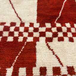 Orange Moroccan Rug 4x6 , Rugs For Living Room, Handmade Rug, Morrocan Berber Area Rugs, Bohemian Decor Handmade Area Beni Ourain Gifts - thumbnail 2