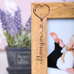 Personalised Mummy Wooden Photo Frame, Custom Engraved, Mothers Day, Birthday Present - thumbnail 2