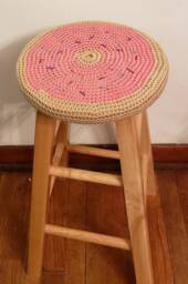 Donut/Doughnut Crochet Stool Cover