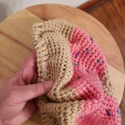 Donut/Doughnut Crochet Stool Cover - thumbnail 4