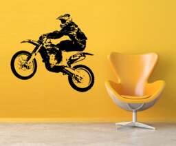 Dirt Bike Decals, Mountain Wall Stickers, Party Decorations & Stickers - Decor Living Room - thumbnail 1