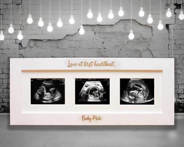 Bespoke 5 Aperture Baby Scan Photo Frame - image 1