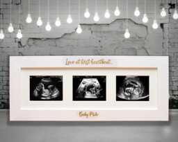 Bespoke 5 Aperture Baby Scan Photo Frame - thumbnail 1