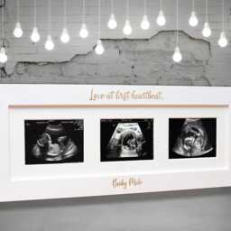 Bespoke 5 Aperture Baby Scan Photo Frame - thumbnail 2