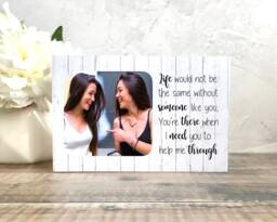 Personalized Photo Friend Gift, Gift For Friend, Best Birthday On Wood, Friendship Friends Frame - thumbnail 1