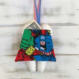 Personalized Boys Superhero Tooth Fairy Pillow , Choose Your Design - thumbnail 3