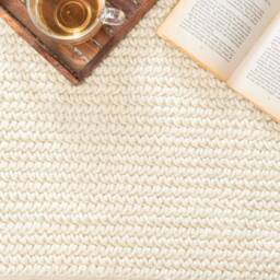 Hand Woven , Handmade Carpet Modern Style New Zealand Wool Indoor Rug. Entryway Or Runner Off White - Therugbasket - thumbnail 2