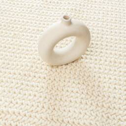 Hand Woven , Handmade Carpet Modern Style New Zealand Wool Indoor Rug. Entryway Or Runner Off White - Therugbasket - thumbnail 3