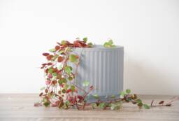 "Jetsetter Planter With Drainage & Saucer in Gray, Unique 3D-Printed Plant Pot, Small To Large Sizes 4"" 5"" 6"" 7"" 8" - thumbnail 1