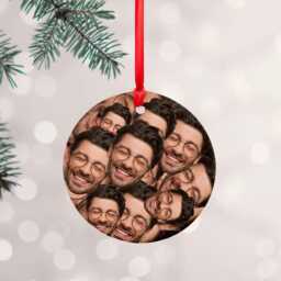 Personalised Face Photo Christmas Ornament - thumbnail 3