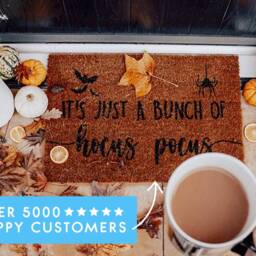 Hello Fall Doormat - Seasonal Coir Mat Decor Autumn Housewarming Gift Porch - thumbnail 3