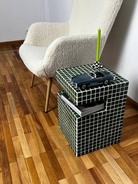 Tile Side Table - Handmade Furniture Designer Furniture Coffee Table - image 1