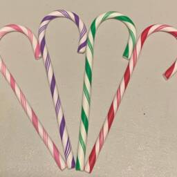 Candy Cane Name Ornament, Christmas Ornaments, Handmade, Polymer Clay - thumbnail 4