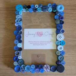 Colourful Recycled Acrylic Button Photo Frame 4 X 6 Inches - thumbnail 4