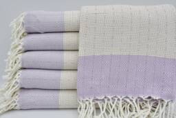 "Lilac Towel, Turkish Peshtemal, Bohemian Towel, 40""x70" - thumbnail 1