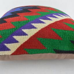 Kilim Pillow, Wool Kilim Pillow From Sarkoy 50x50 cm, 20x20 - thumbnail 3