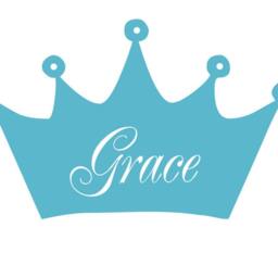 Personalized Princess Crown Vinyl Wall Decal Teen & Nursery Custom Decor Child 314 - thumbnail 3