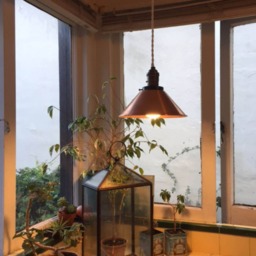 Custom Metal Cone Shade Pendant Light - Led Mix & Match Nickle, Black, Copper, Antique Industrial Pendant Lighting - thumbnail 3