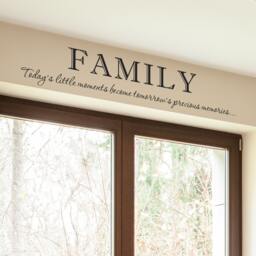 Family Todays Little Moments Inspirational Home Wall Sticker - 076 - thumbnail 1
