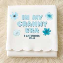 Personalised Blanket For Nanny, Grandma, Nanna, Granny - Christmas Gift From Grandkids, Custom Throw, Nan Gift, Festive Home Decor - thumbnail 3