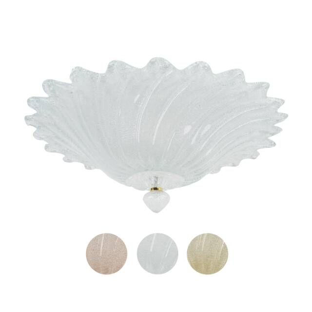 star Ceiling Light in Colored Murano Glass - Crystal Graniglia Cometa Model Italian Ceiling Lamp Cristalleria - image 1