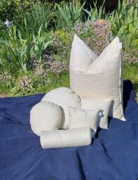 50 X cm Cushion Insert With 650 G Feather Filling, Inner Cushion, Sofa Seat Cuddly - thumbnail 1