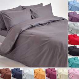 Luxury 200 Thread Count Egyptian Cotton Duvet Cover Set, Hypoallergenic Bedding - thumbnail 3