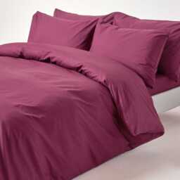 Luxury 200 Thread Count Egyptian Cotton Duvet Cover Set, Hypoallergenic Bedding