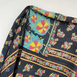 Indian Handmade Patchwork Kantha Quilt Reversible Block Print Cotton Bedspread - thumbnail 2