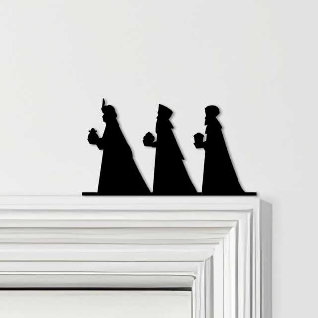 Door Topper Christmas Decor Nativity 3 Kings Various Colours Decorative Sign - Novelty Wall Decor, Frame Art, Art - image 1