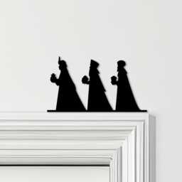 Door Topper Christmas Decor Nativity 3 Kings Various Colours Decorative Sign - Novelty Wall Decor, Frame Art, Art - thumbnail 1