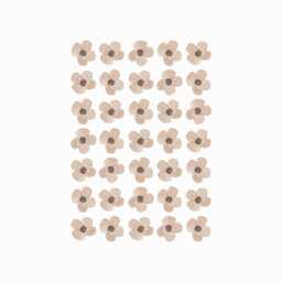 Emily Flowers Fabric Wall Stickers - Removable & Reusable